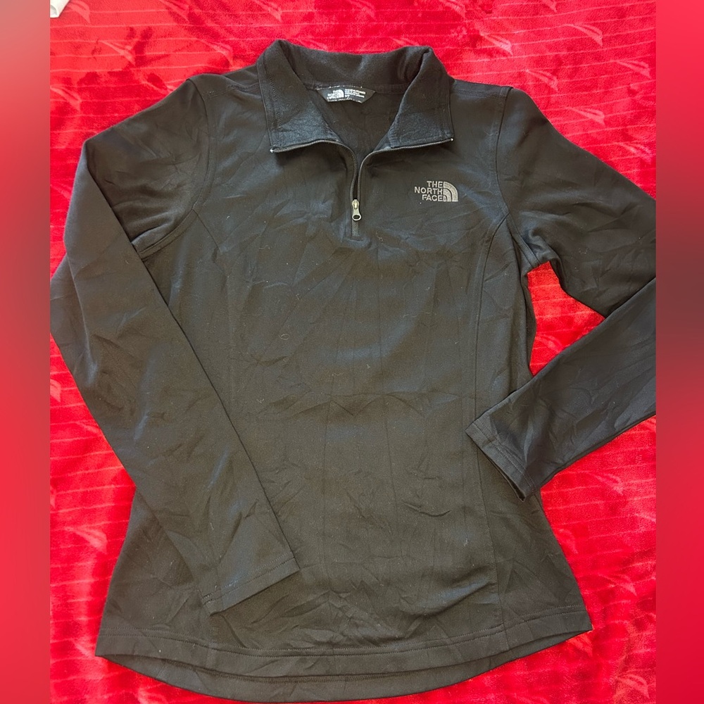 The North Face Dark Gray Women's Quarter-Zip Top